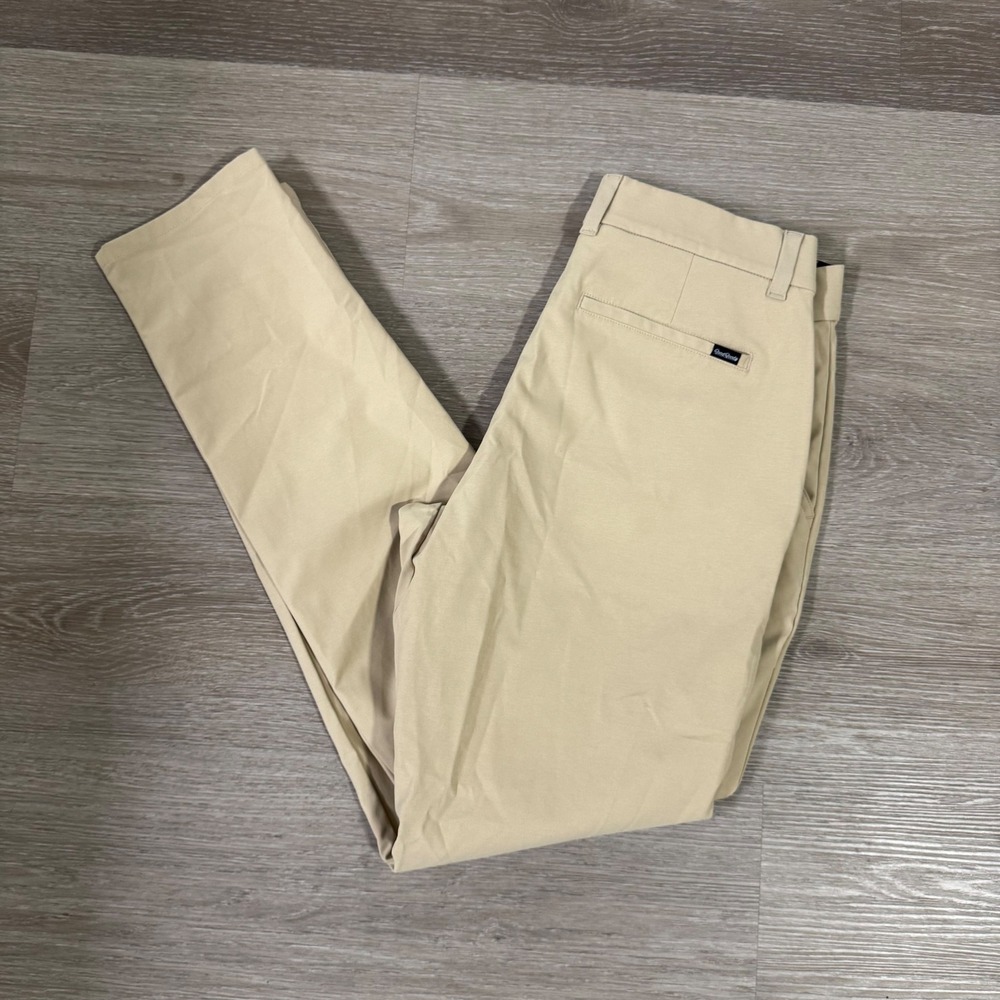 Good Good Golf Pants Mens 30 Khaki Tan Fighting For Par Performance Chino